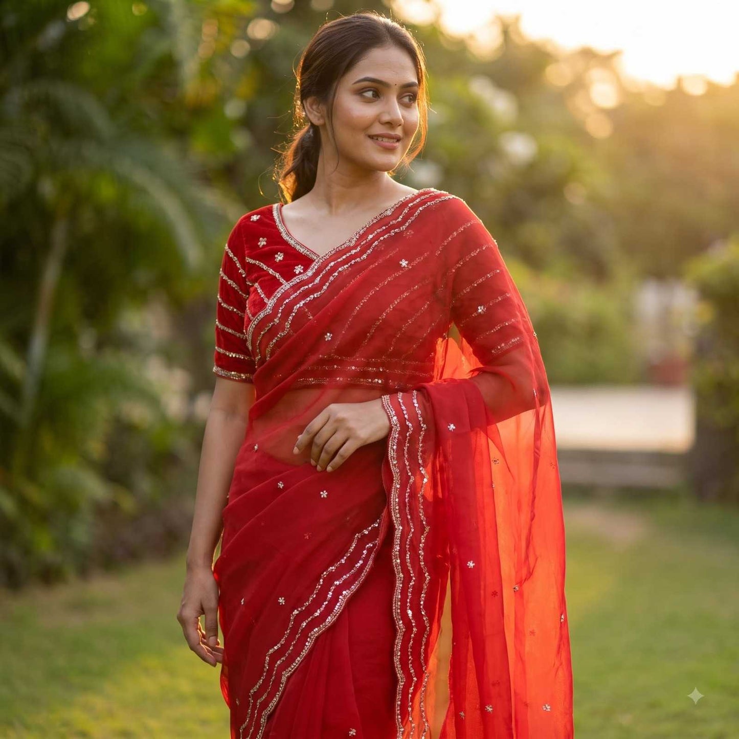 Satin Fancy Saree