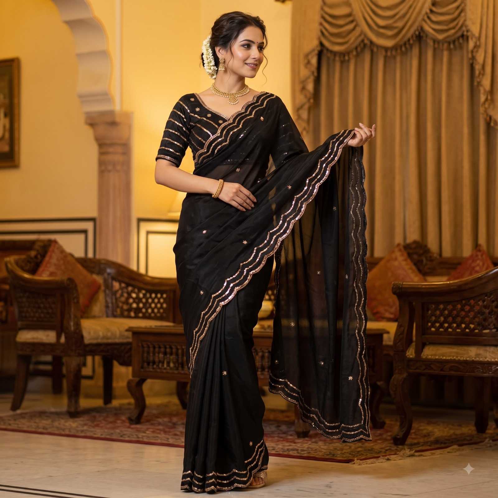 Satin Fancy Saree