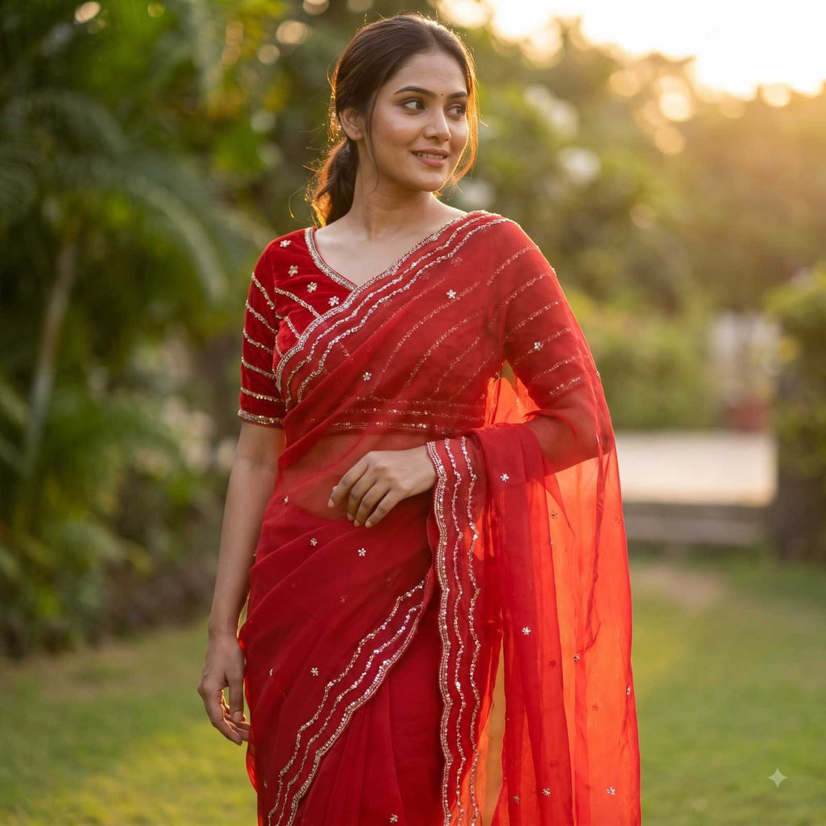 Satin Fancy Saree