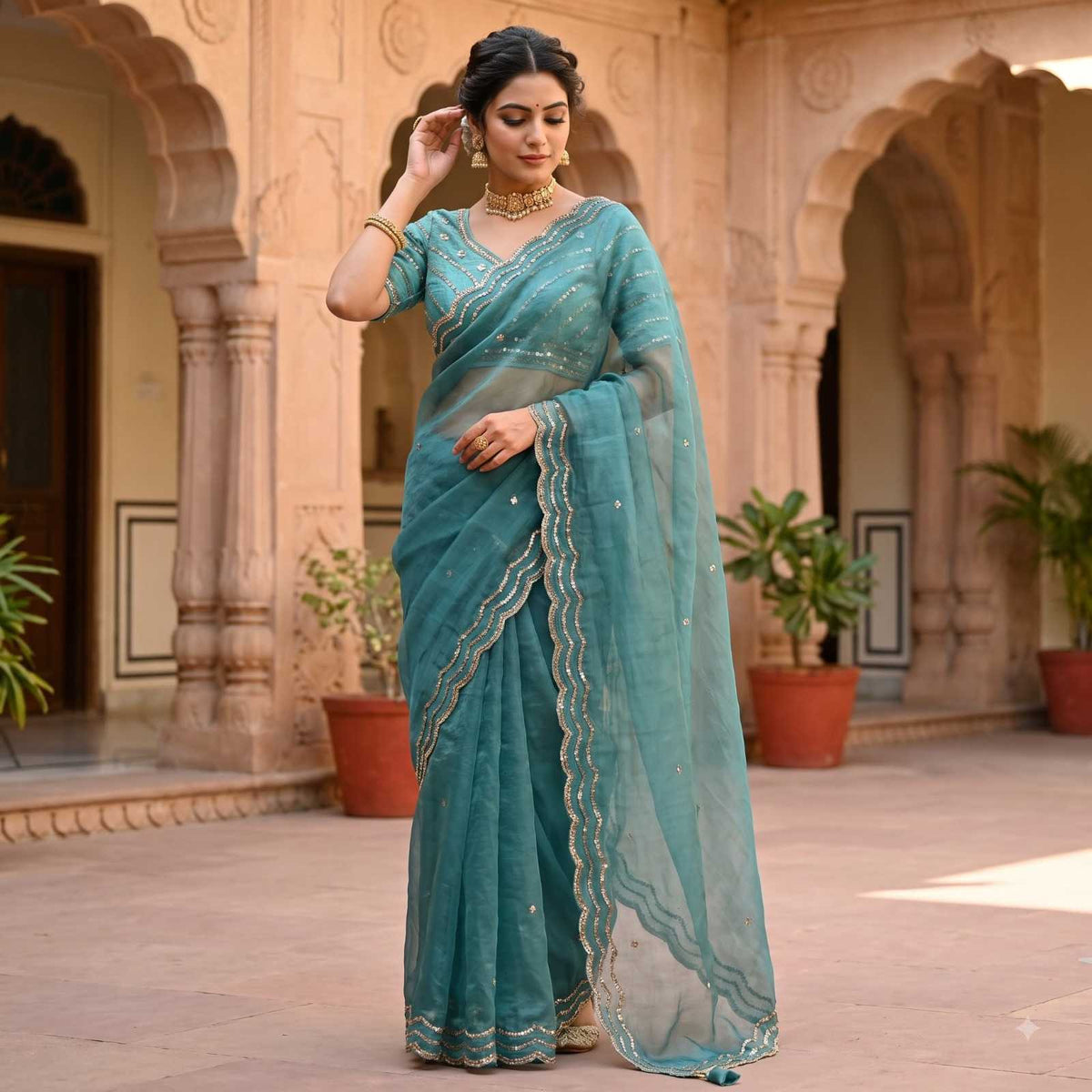 Satin Fancy Saree