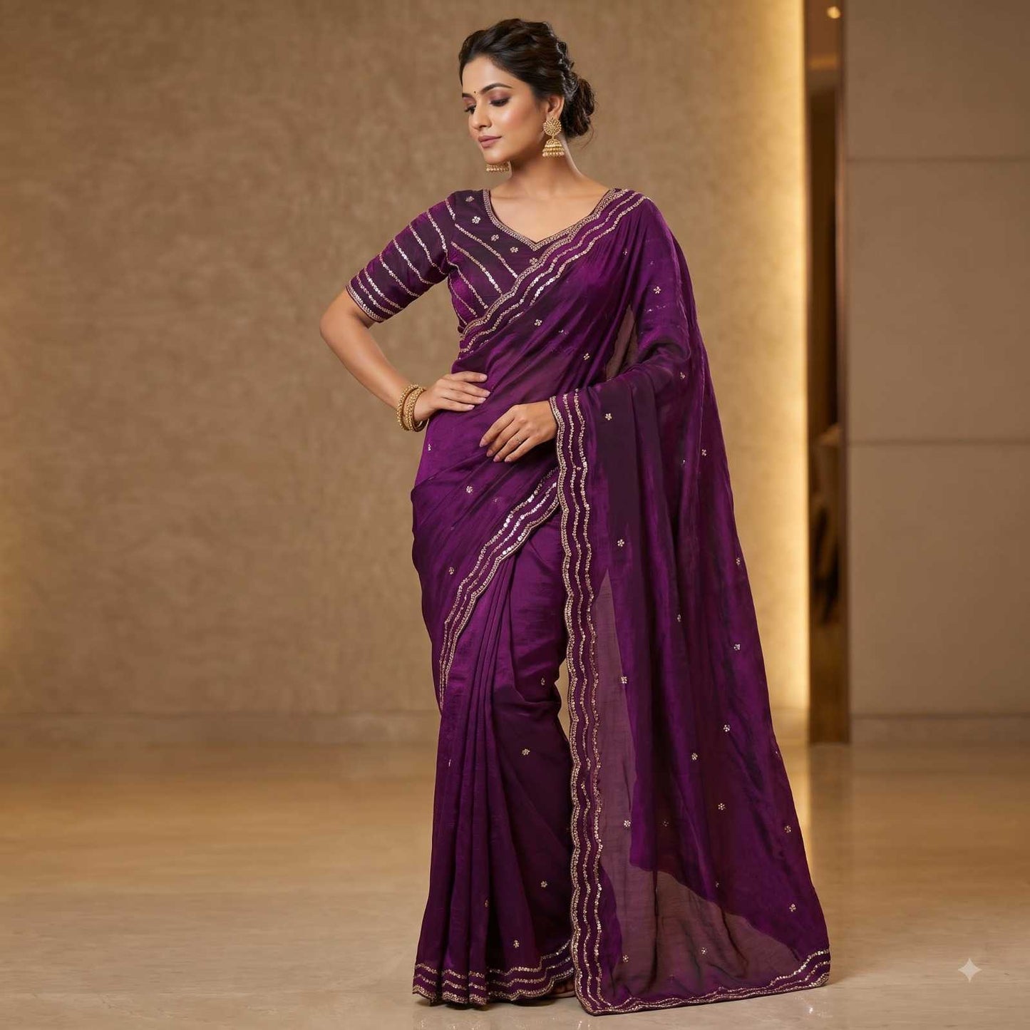 Satin Fancy Saree