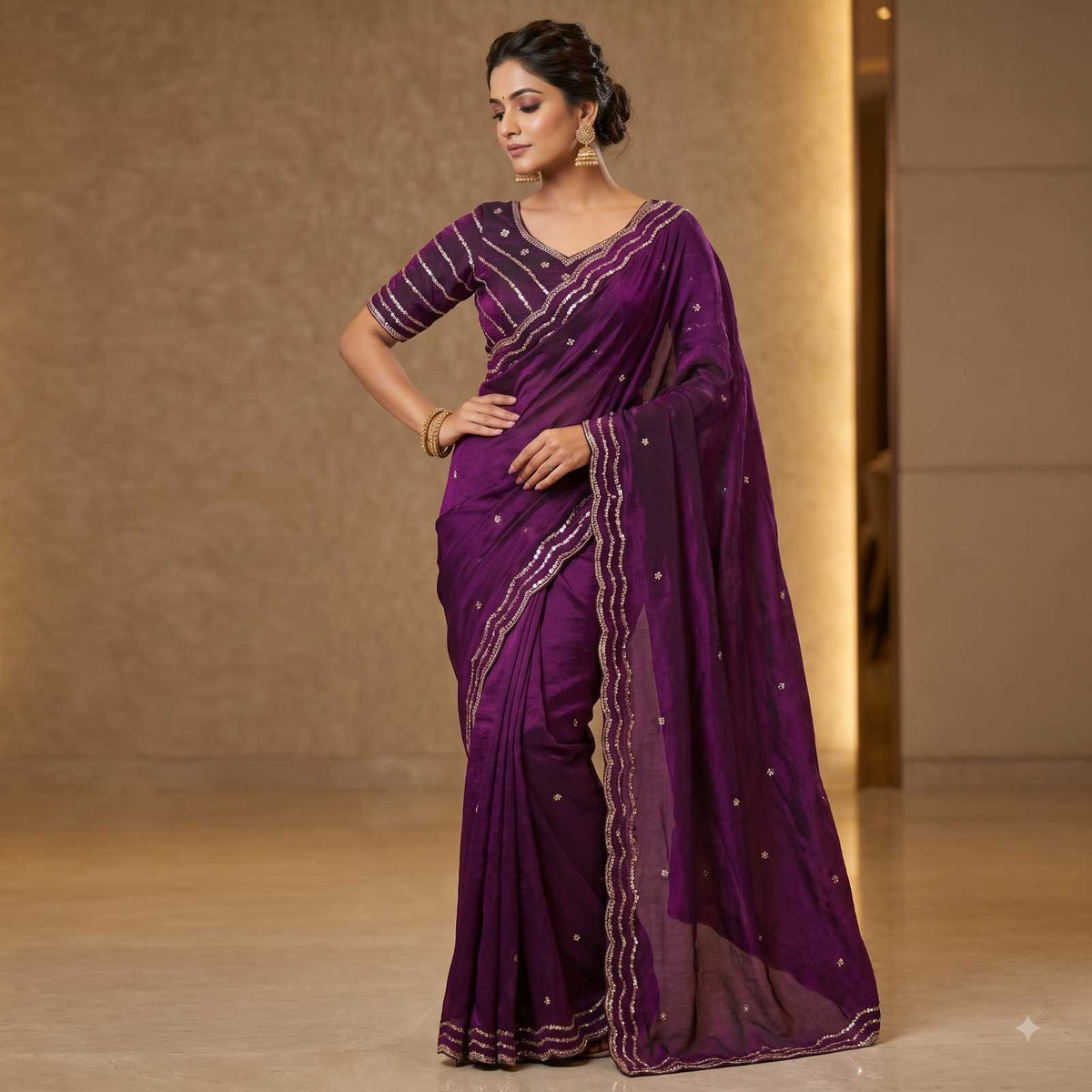 Satin Fancy Saree