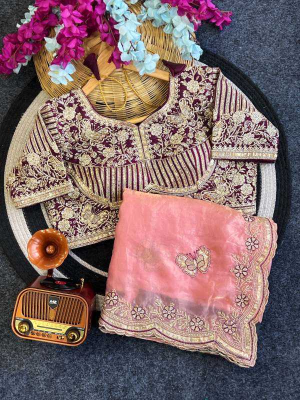 Ura Satin Sequin Saree