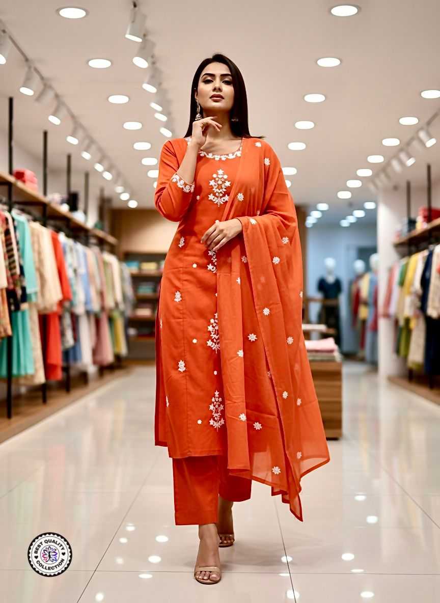 Rayon Embroidery Suit