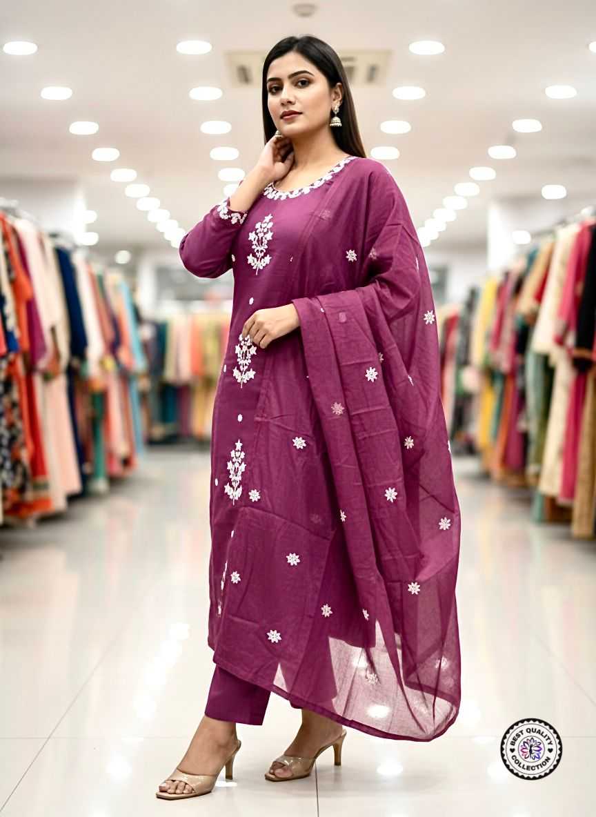 Rayon Embroidery Suit