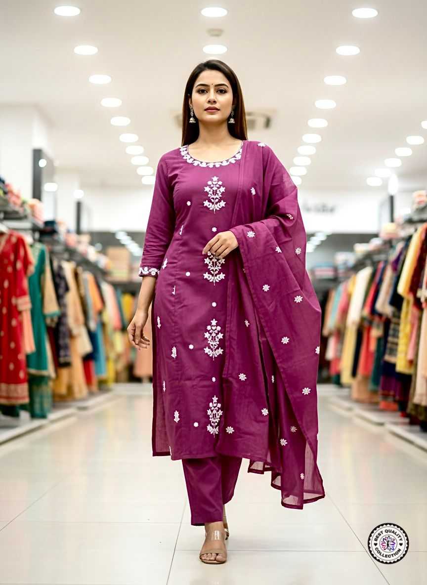 Rayon Embroidery Suit