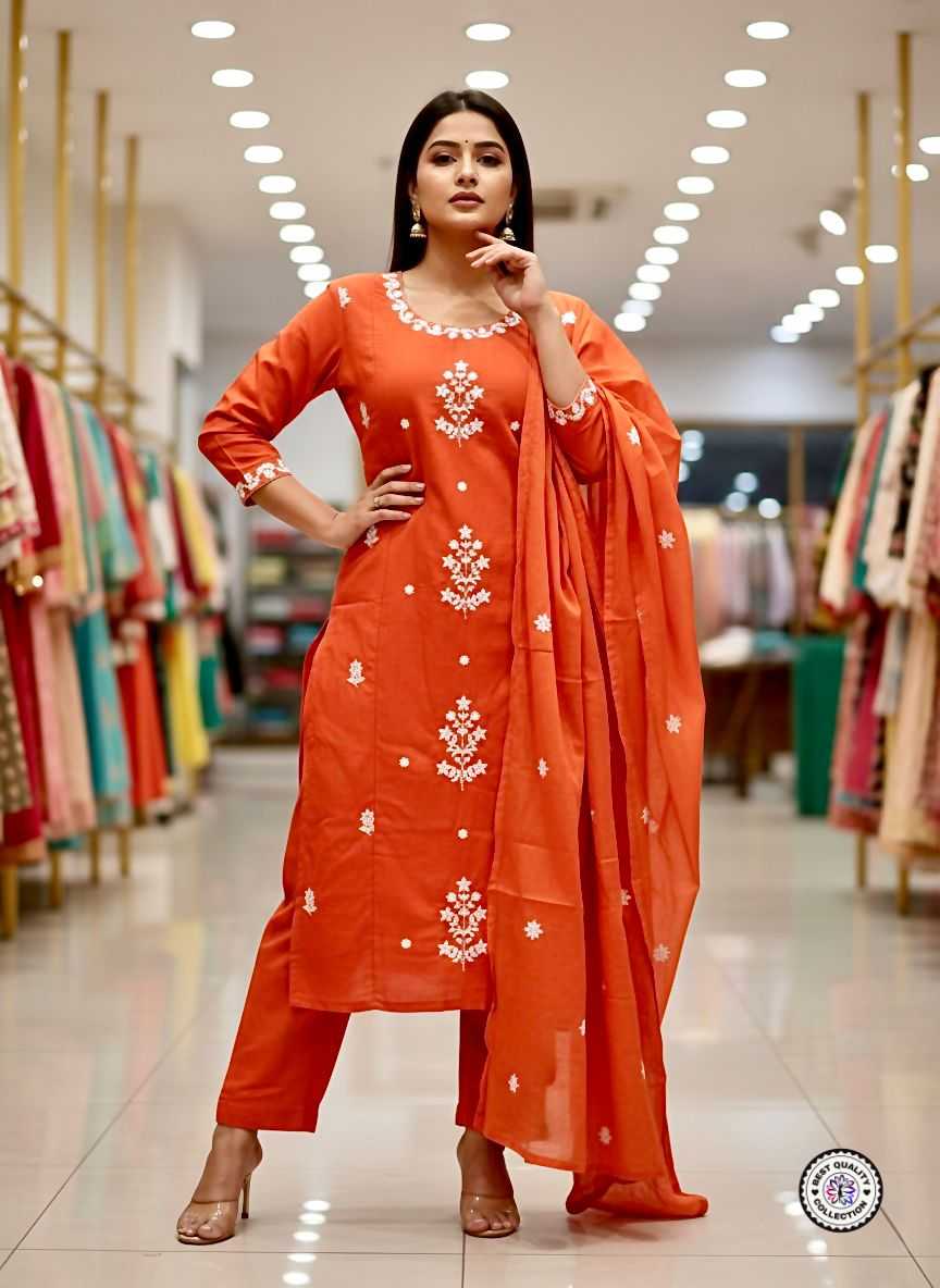 Rayon Embroidery Suit