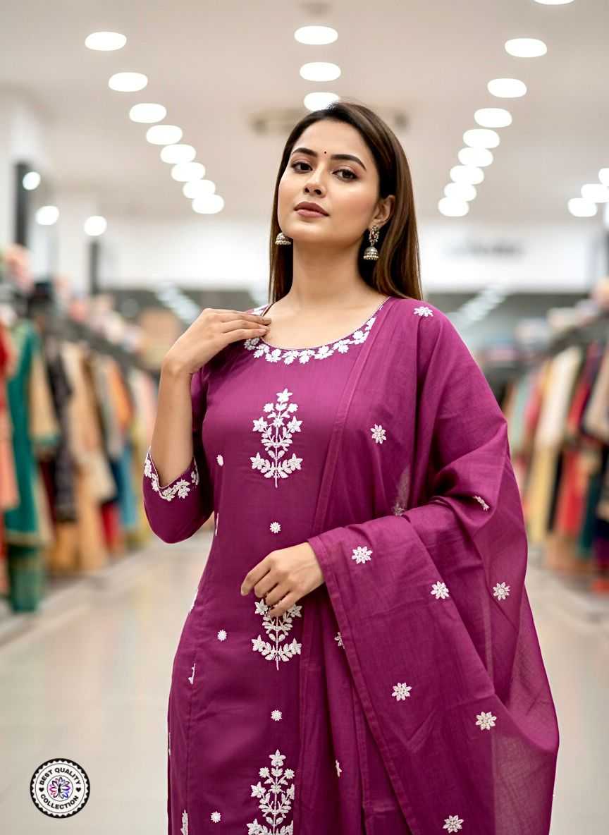 Rayon Embroidery Suit