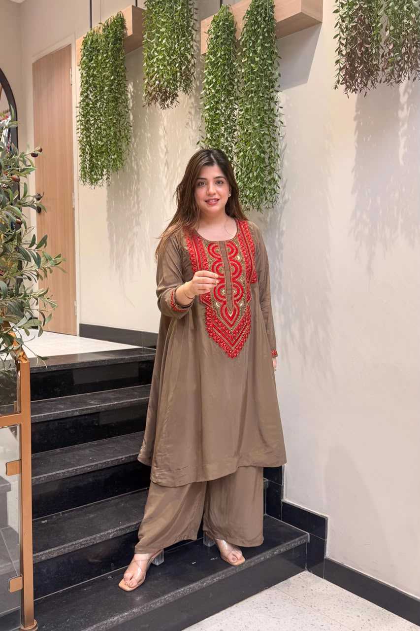 Crepe Designer Kurti