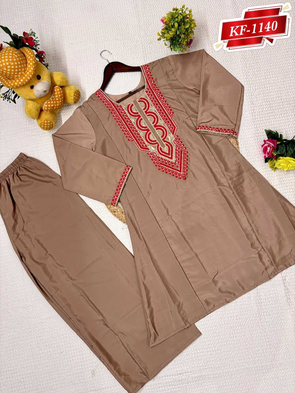 Crepe Embroidery Suit