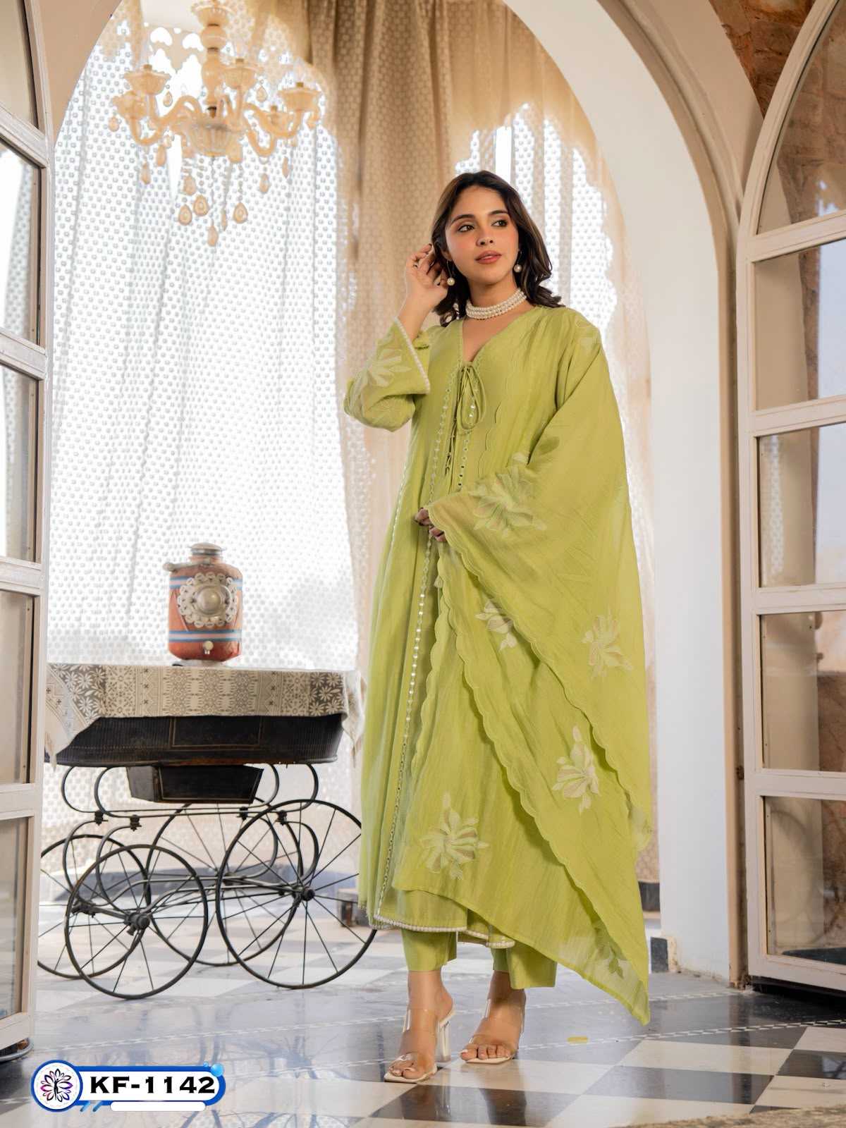 Chanderi Silk Embroidery Suit