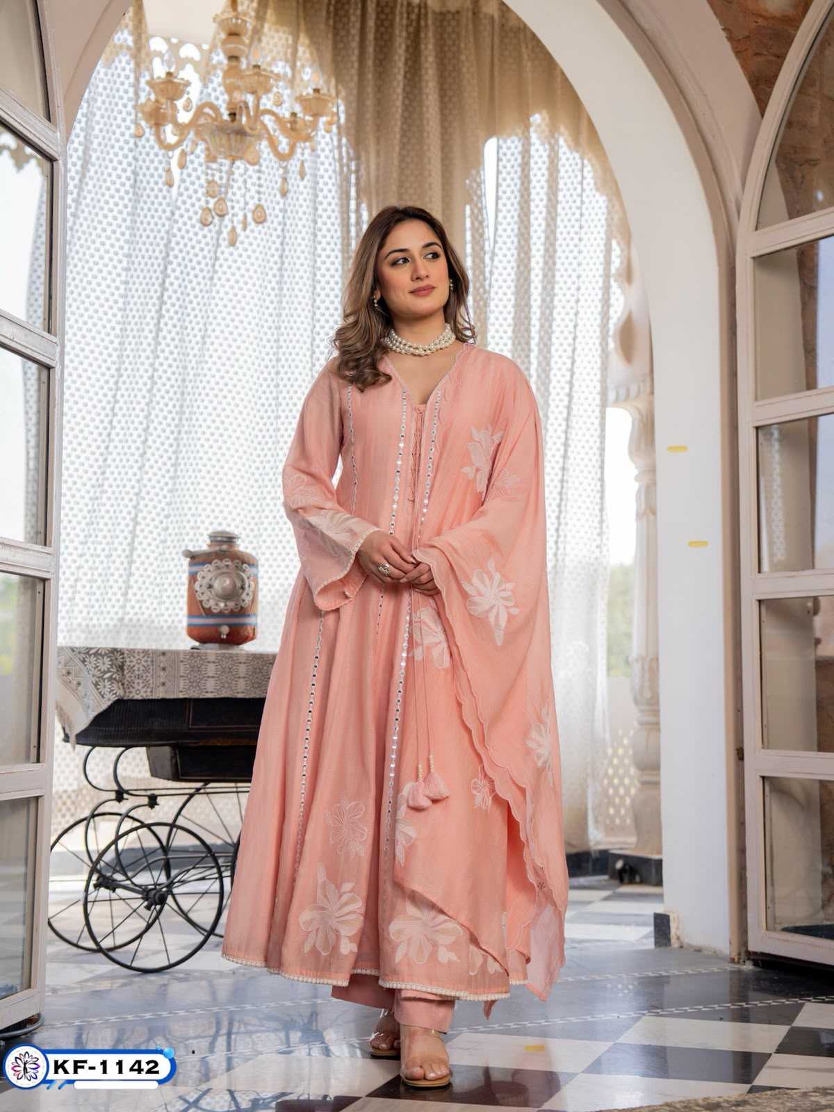 Chanderi Silk Embroidery Suit
