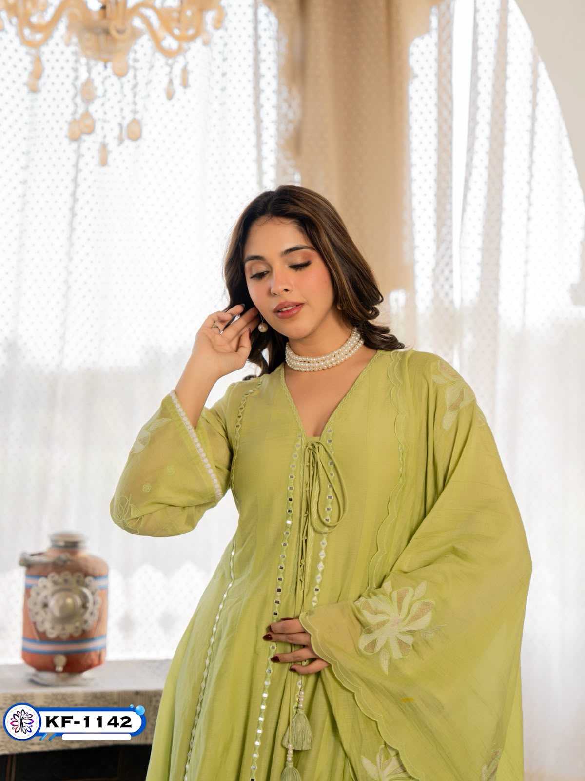 Chanderi Silk Embroidery Suit
