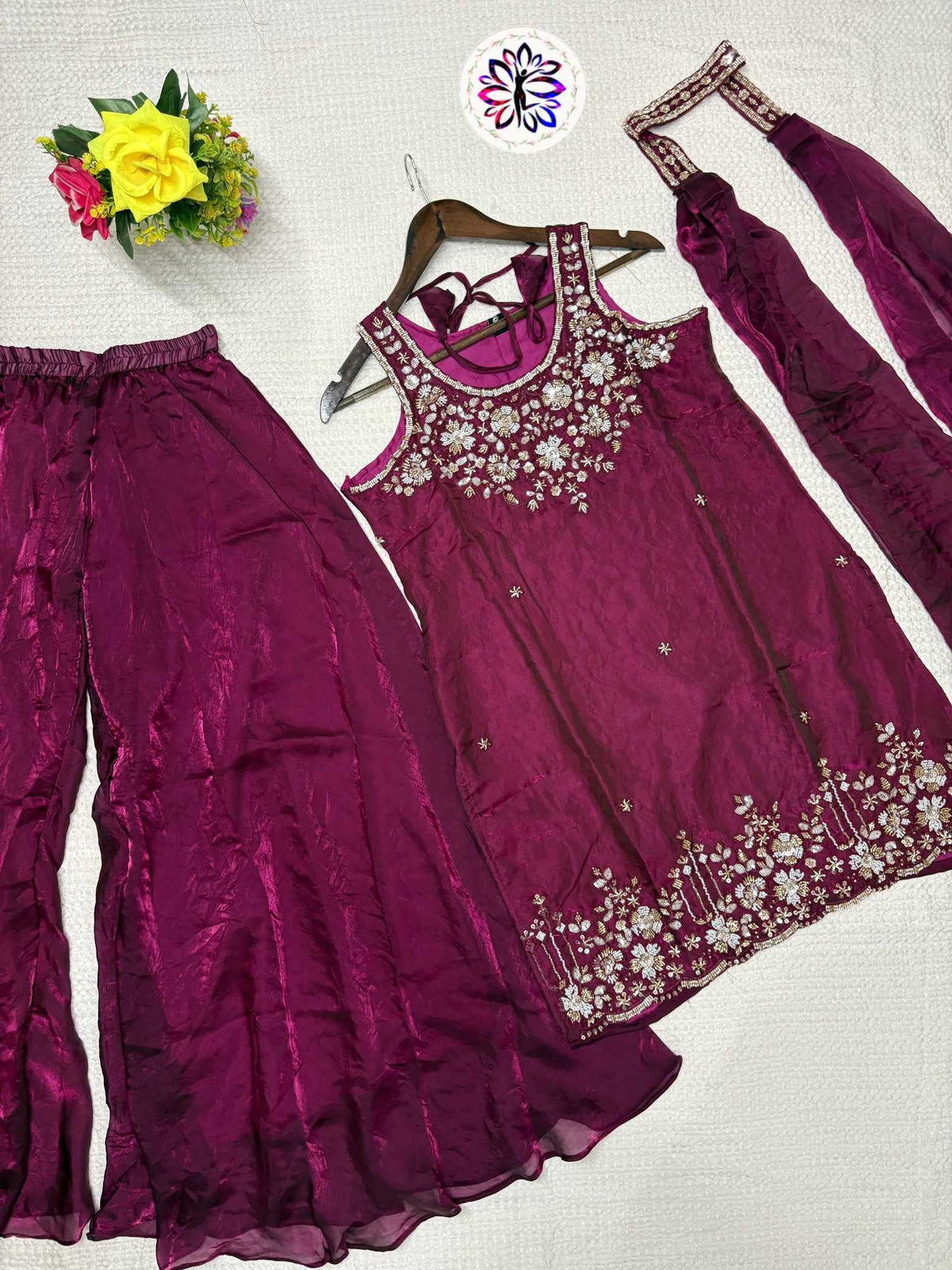 Satin Ladies Suit