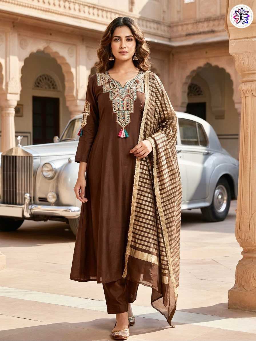 Chanderi Soft Ladies Suit