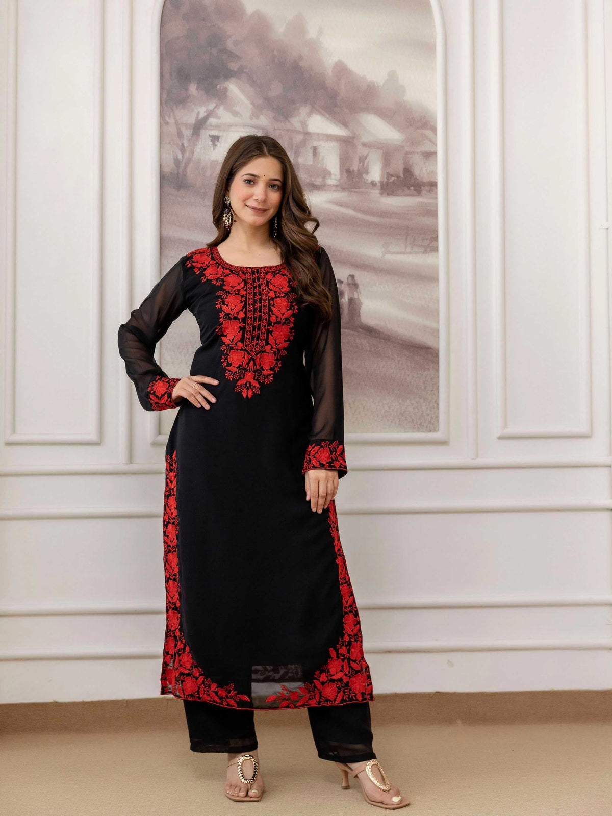 Georgette Embroidery Suit