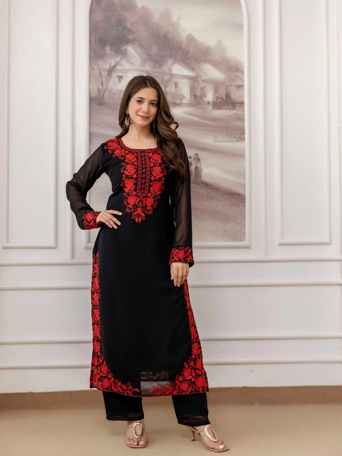 Georgette Embroidery Suit