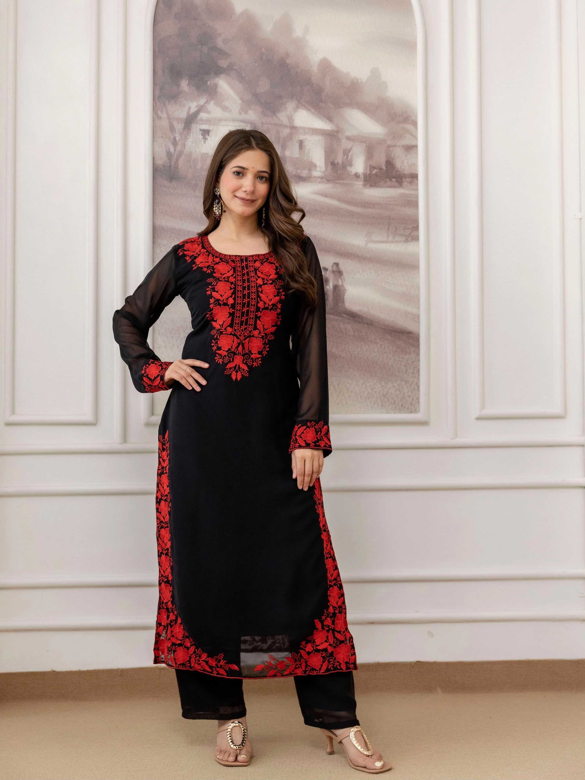 Georgette Embroidery Suit
