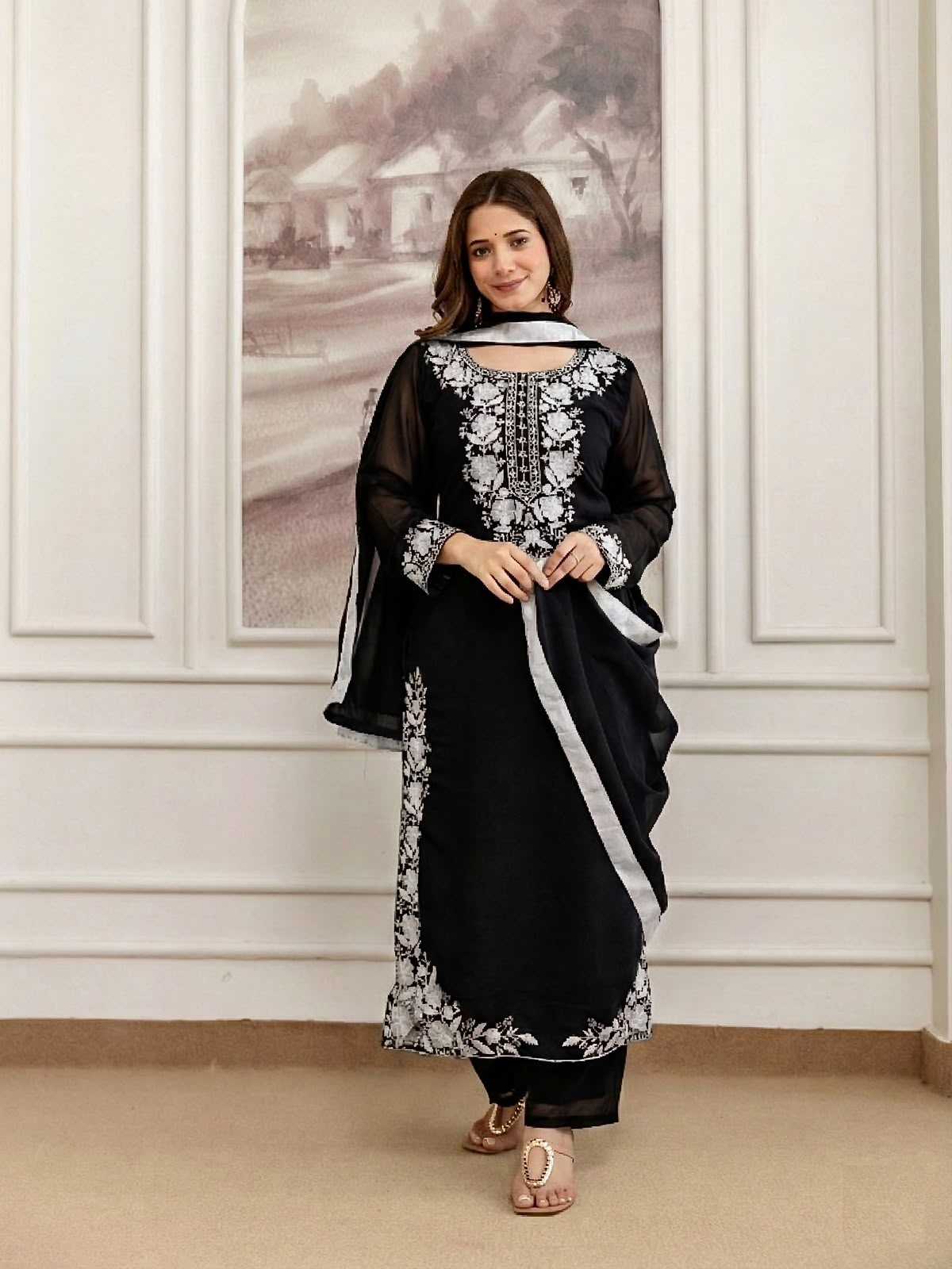 Georgette Embroidery Suit