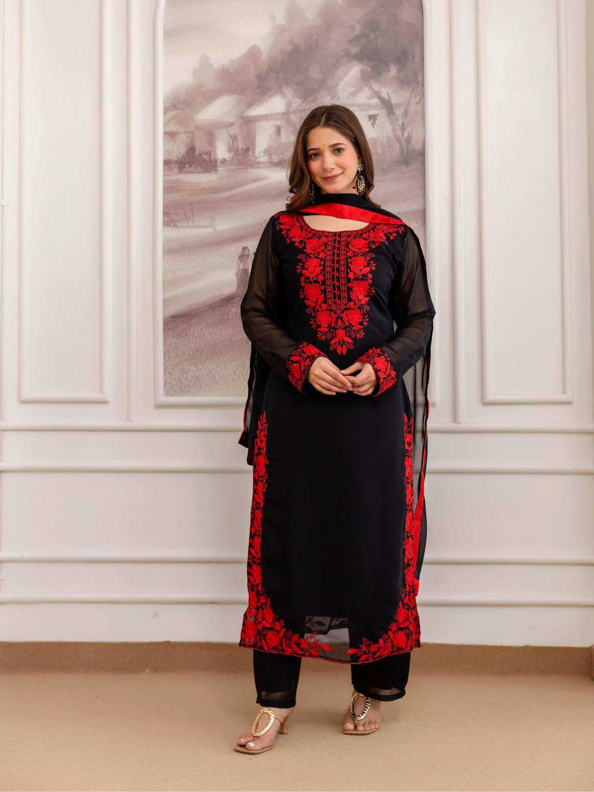 Georgette Embroidery Suit