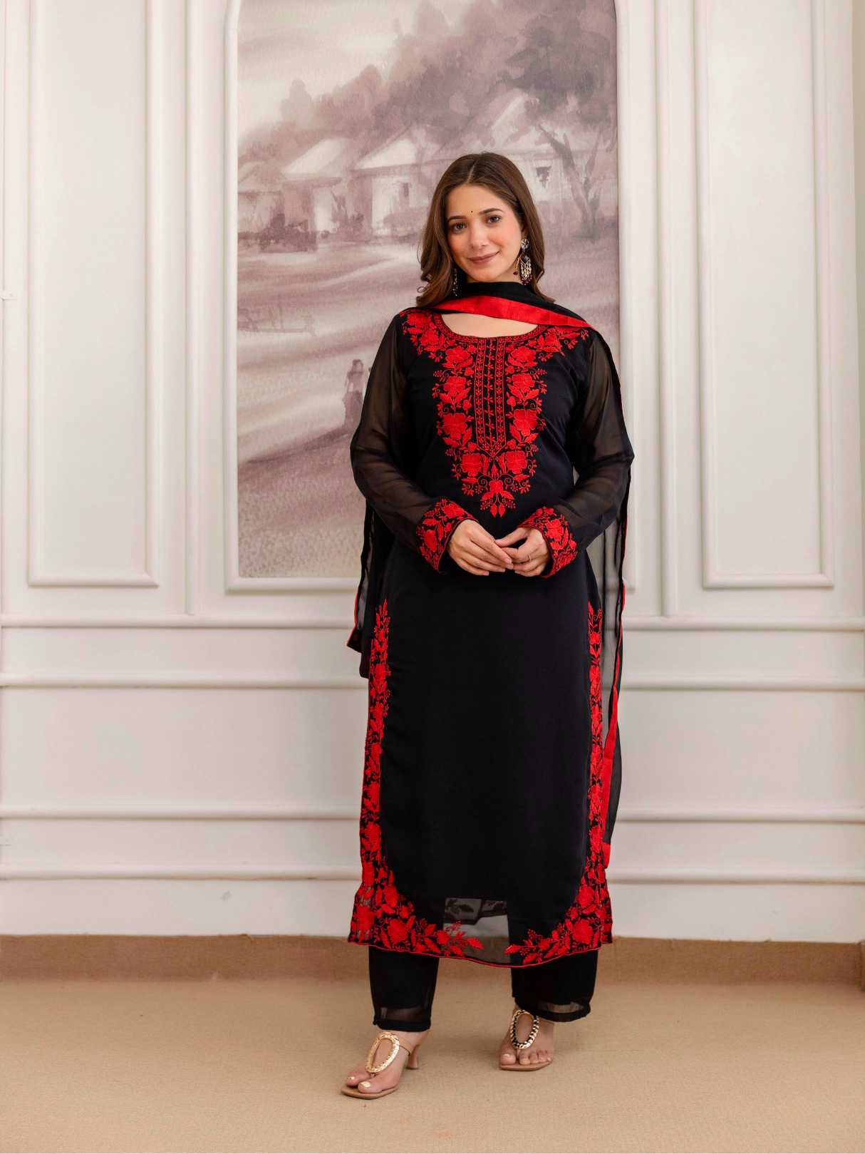 Georgette Embroidery Suit
