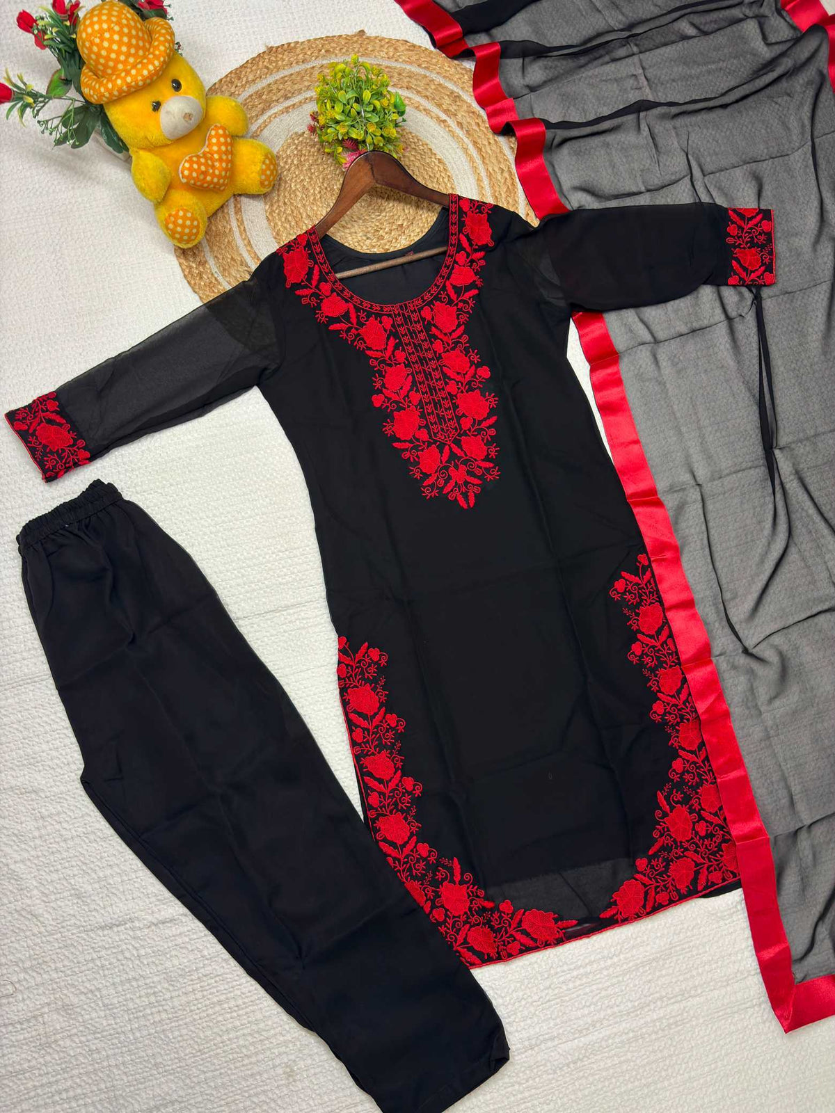 Georgette Embroidery Suit
