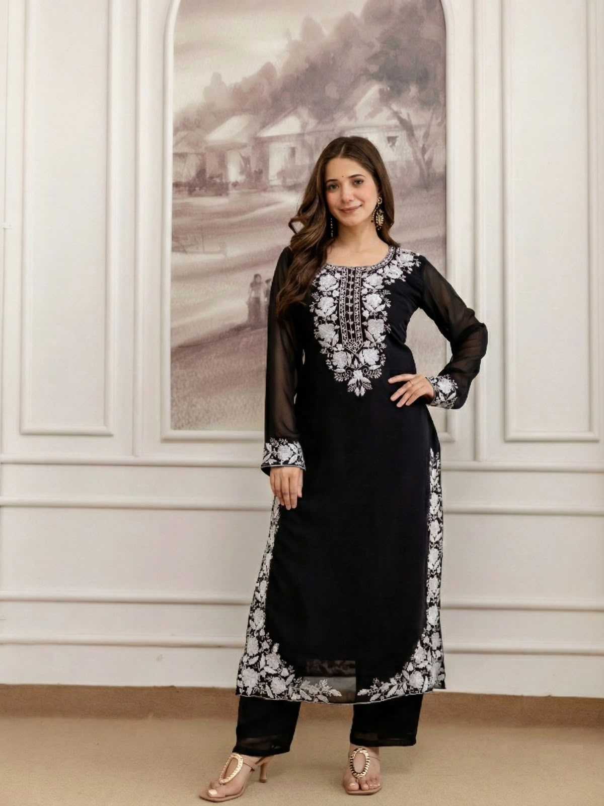 Georgette Embroidery Suit