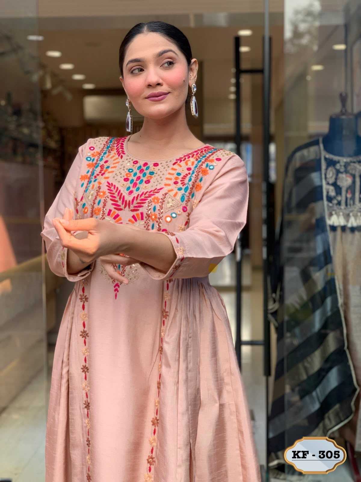 Chanderi Soft Ladies Suit