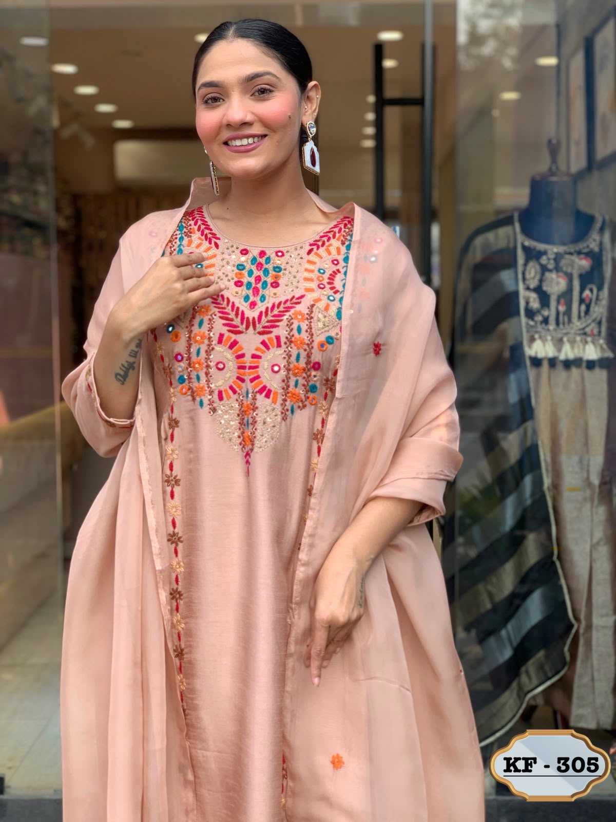 Chanderi Soft Ladies Suit