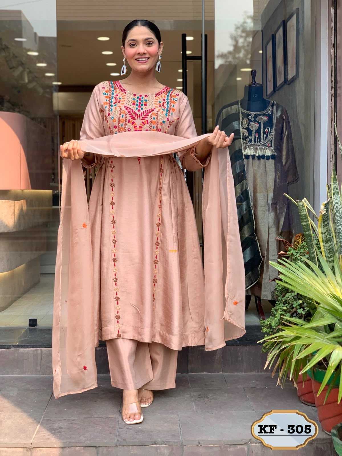 Chanderi Soft Ladies Suit