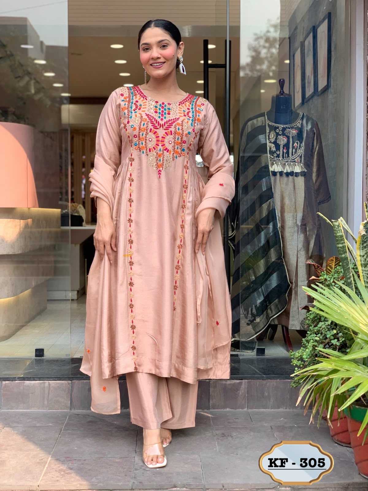 Chanderi Soft Ladies Suit