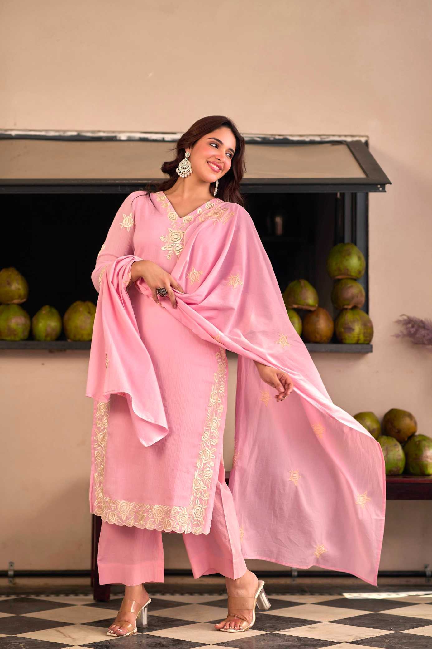 Chinon Embroidery Suit