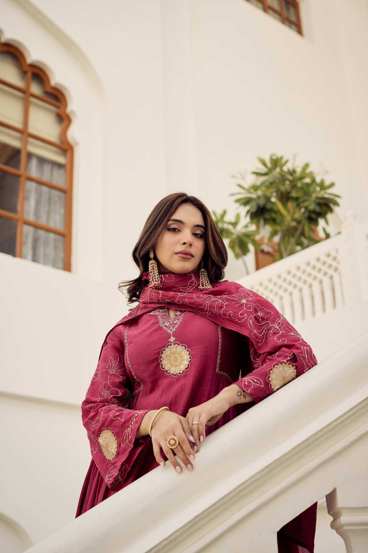 Muslin Embroidery Suit