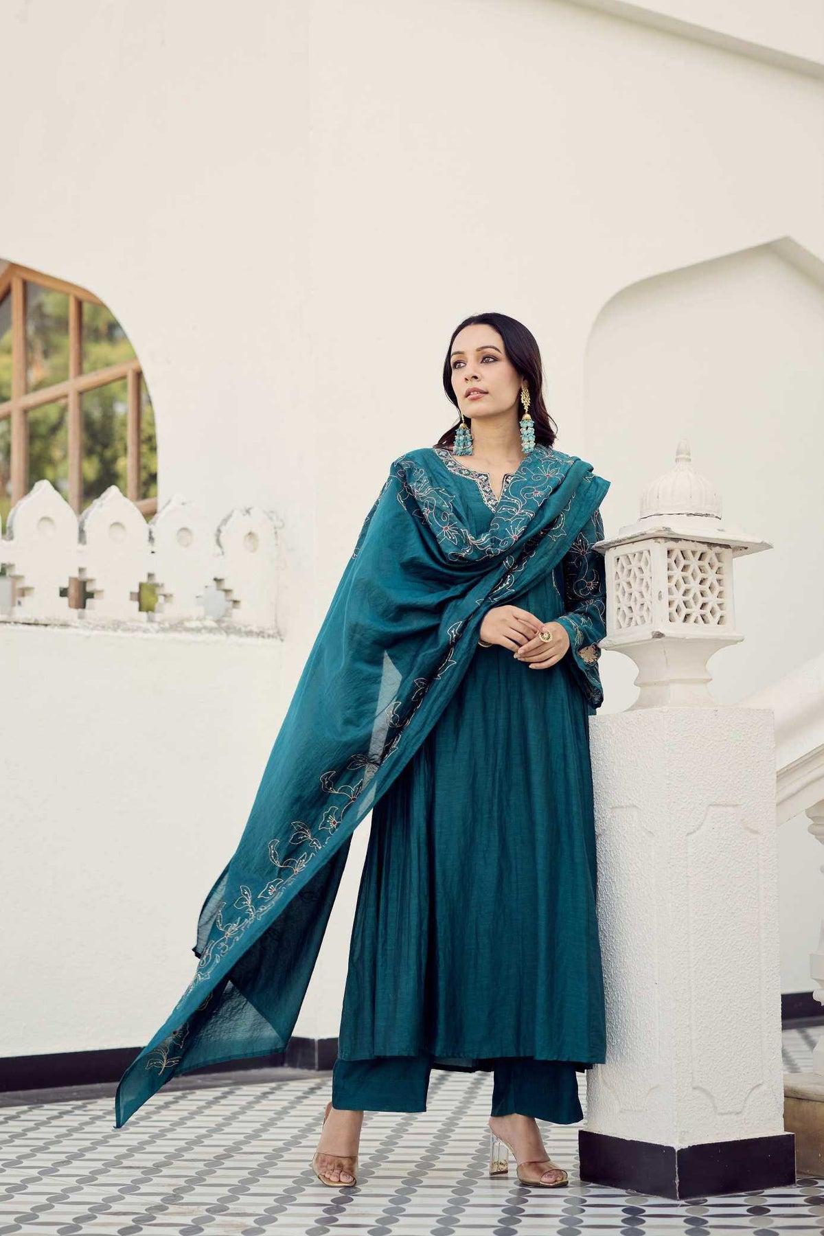 Muslin Embroidery Suit