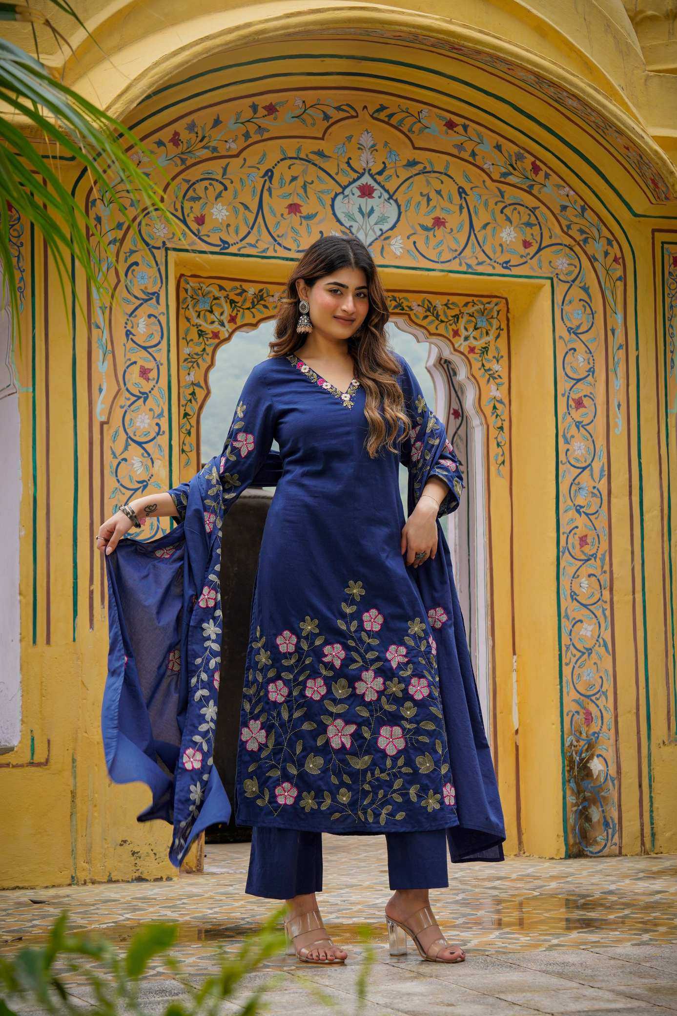 Chanderi Soft Ladies Suit