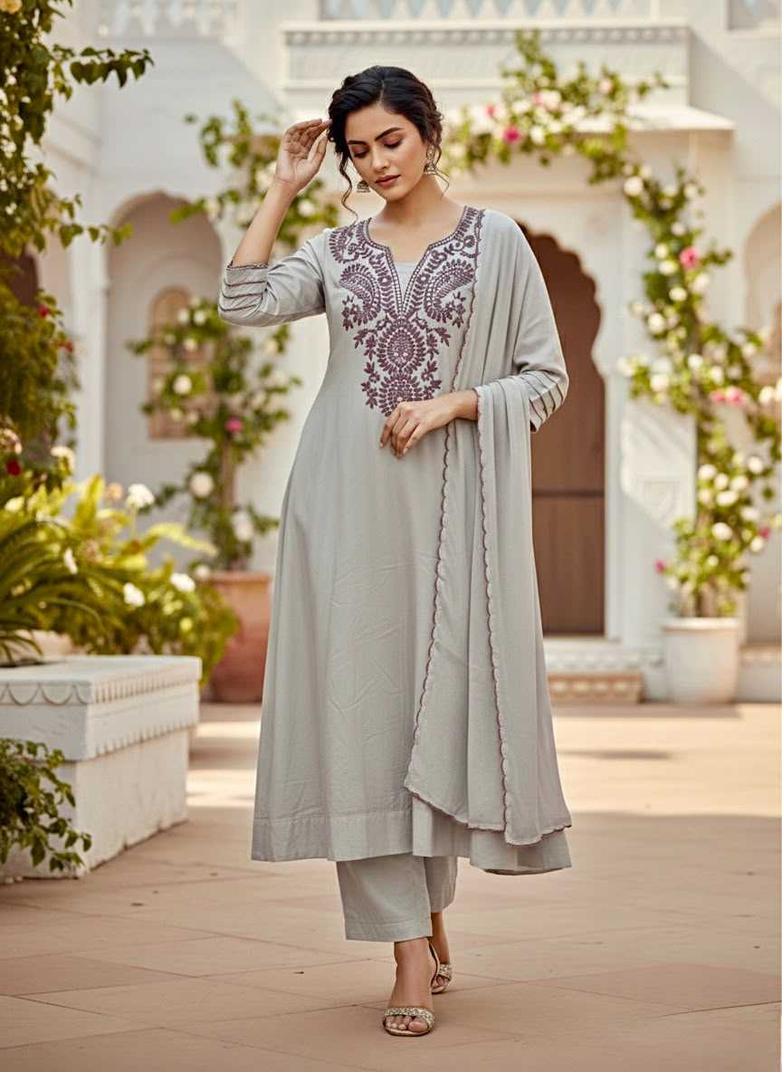 Cotton Embroidery Suit