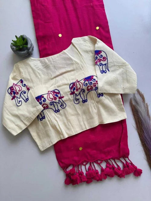 Aishi Khadi Cotton Designer Blouse