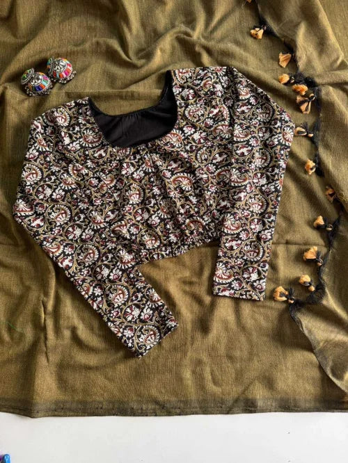 Amrita Khadi Cotton Printed Blouse