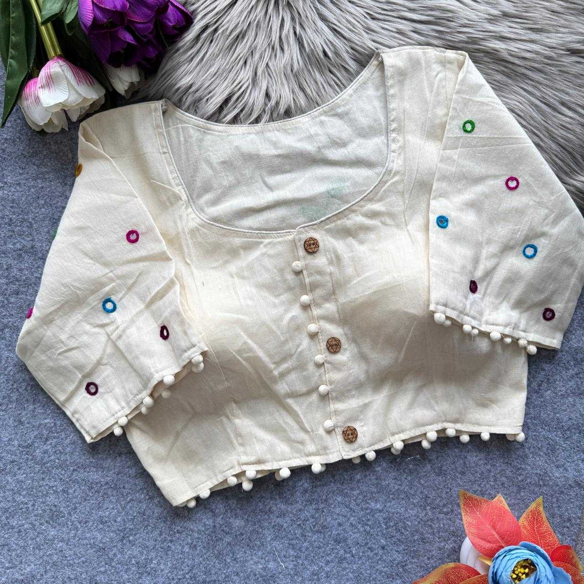 Anaya Khadi Cotton Designer Blouse