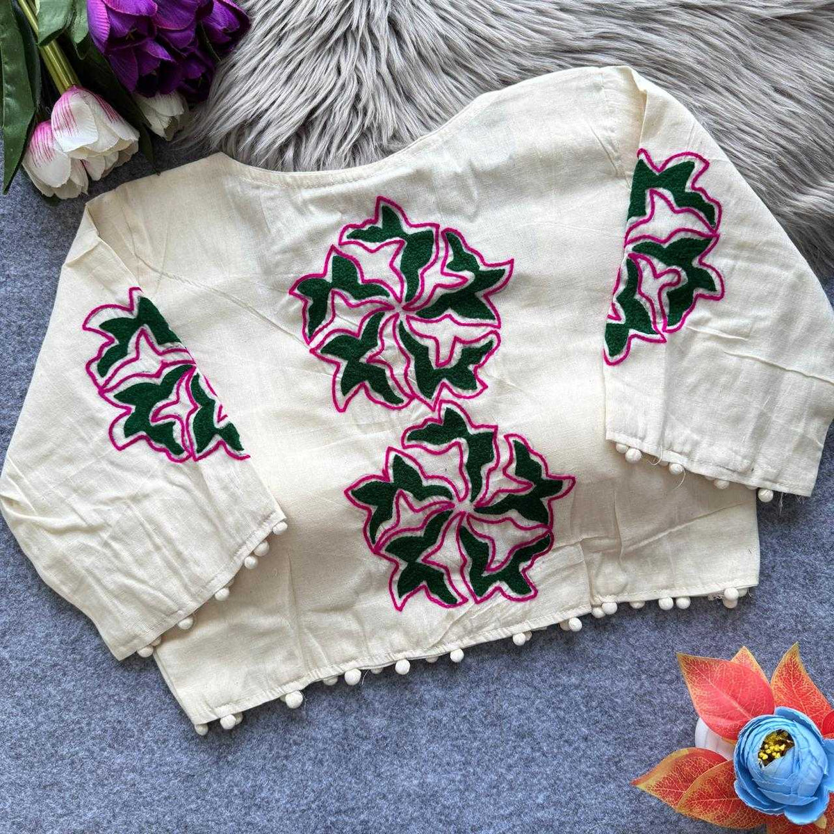 Anaya Khadi Cotton Designer Blouse