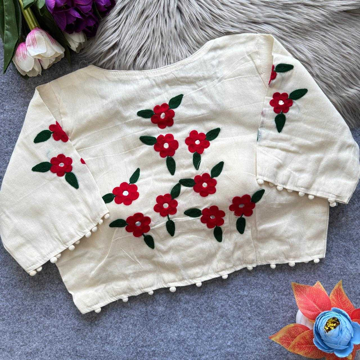 Anaya Khadi Cotton Designer Blouse