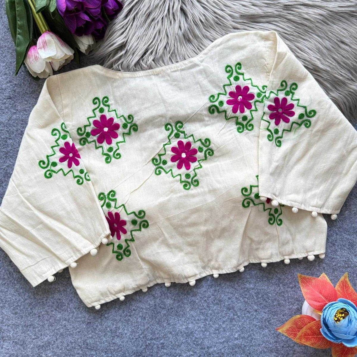 Anaya Khadi Cotton Designer Blouse