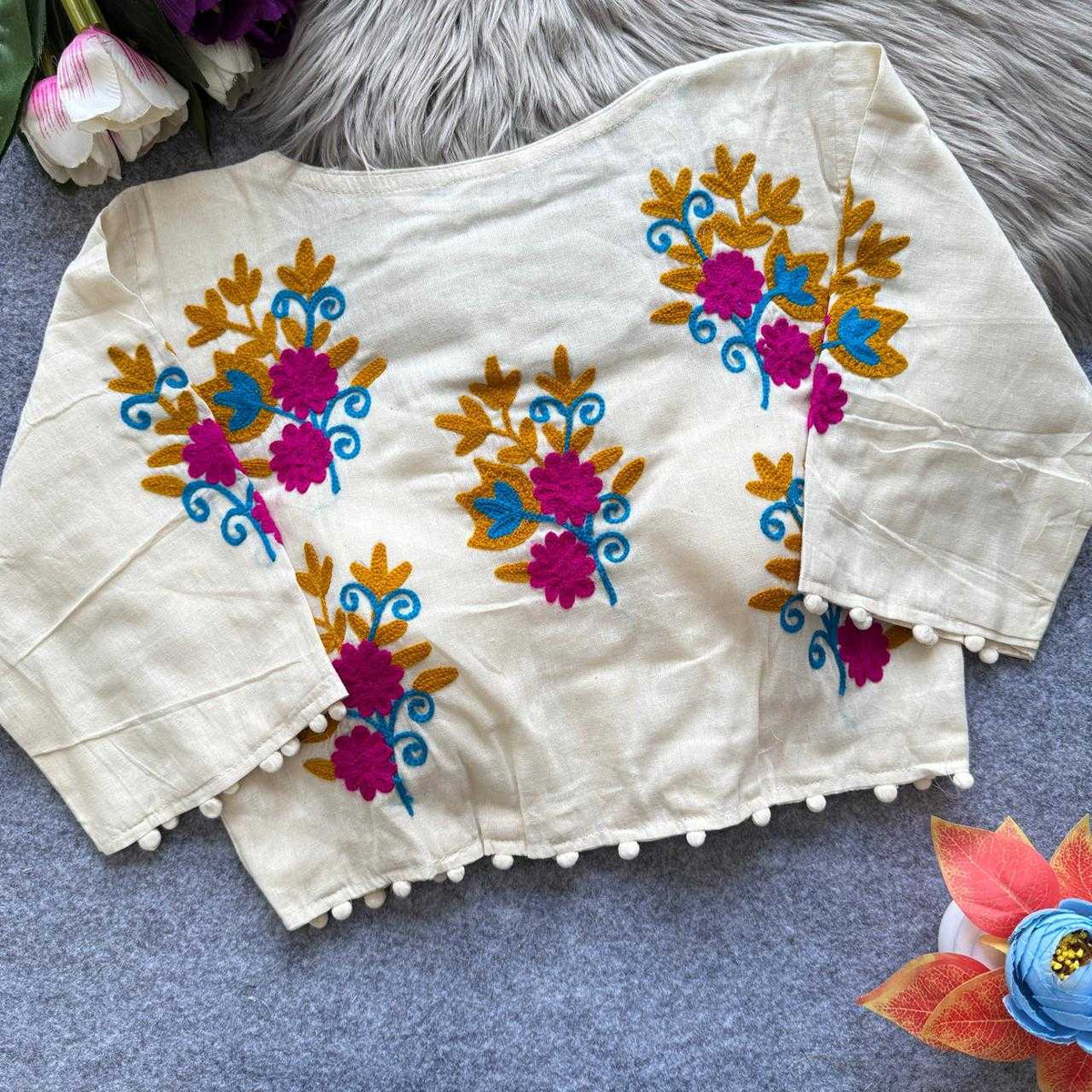 Anaya Khadi Cotton Designer Blouse