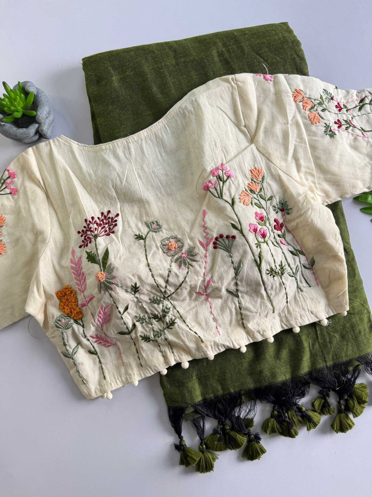 Khadi Cotton Designer Blouse