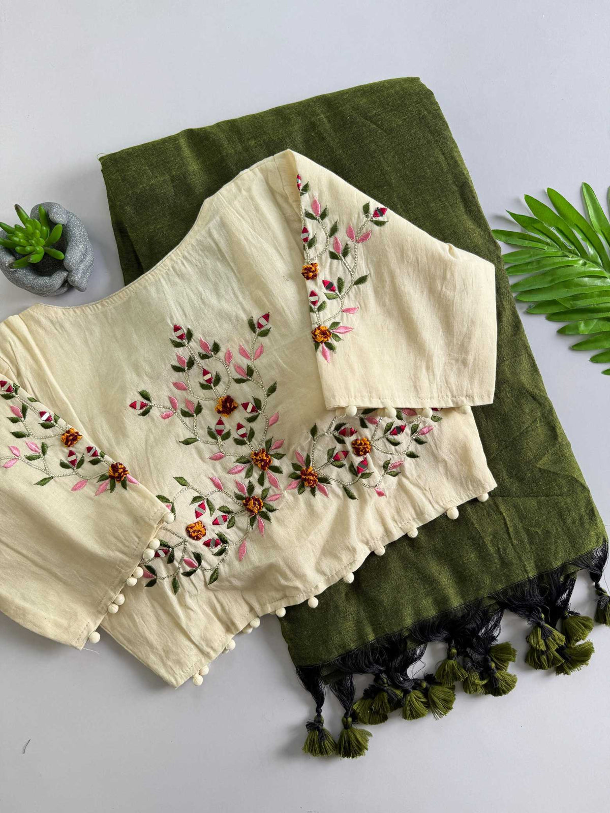 Khadi Cotton Designer Blouse