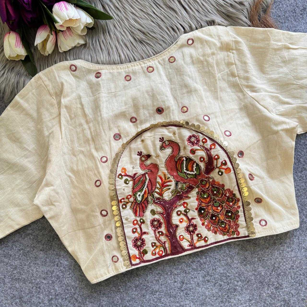 Devika Cotton Embroidered Blouse