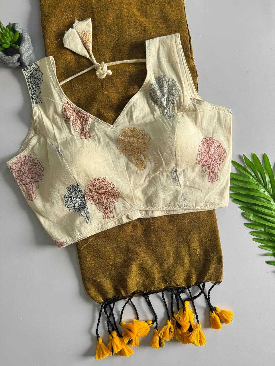 Khadi Cotton Designer Blouse JT-148336