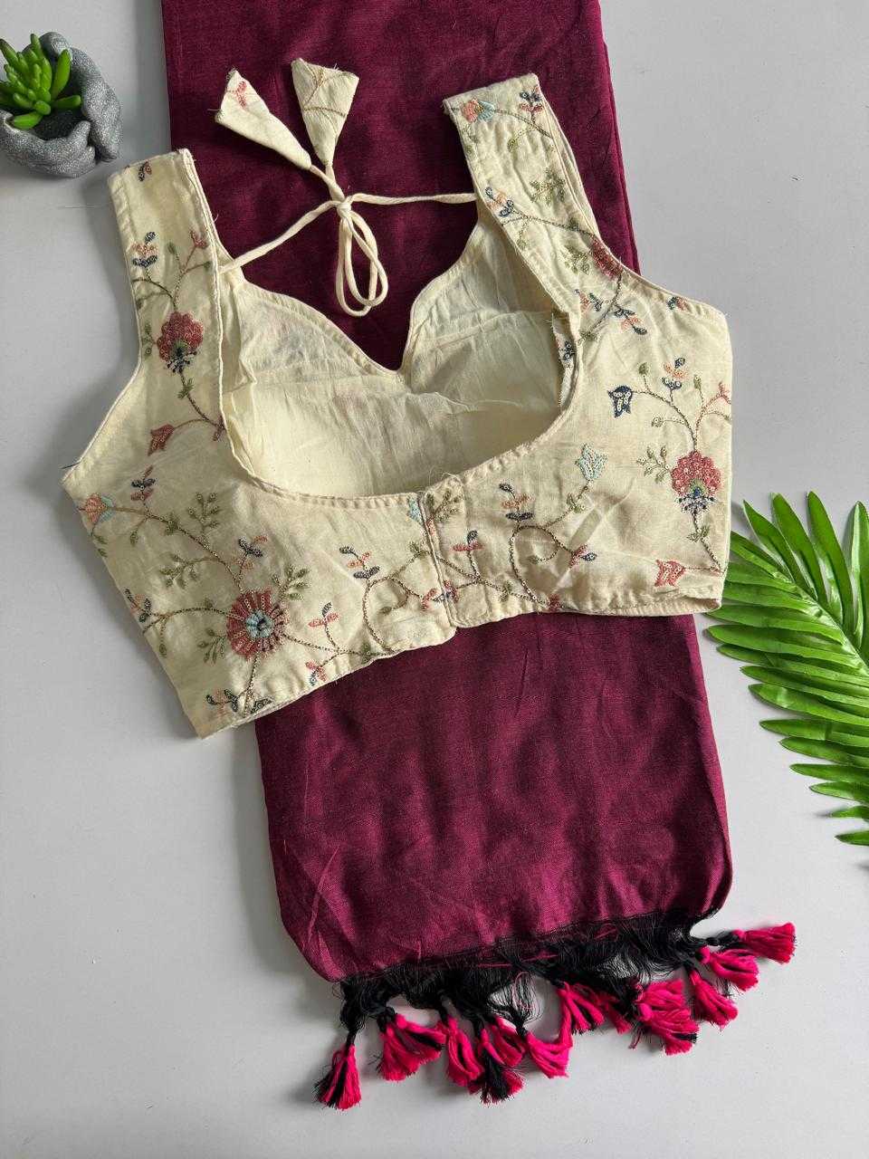 Khadi Cotton Designer Blouse JT-148336