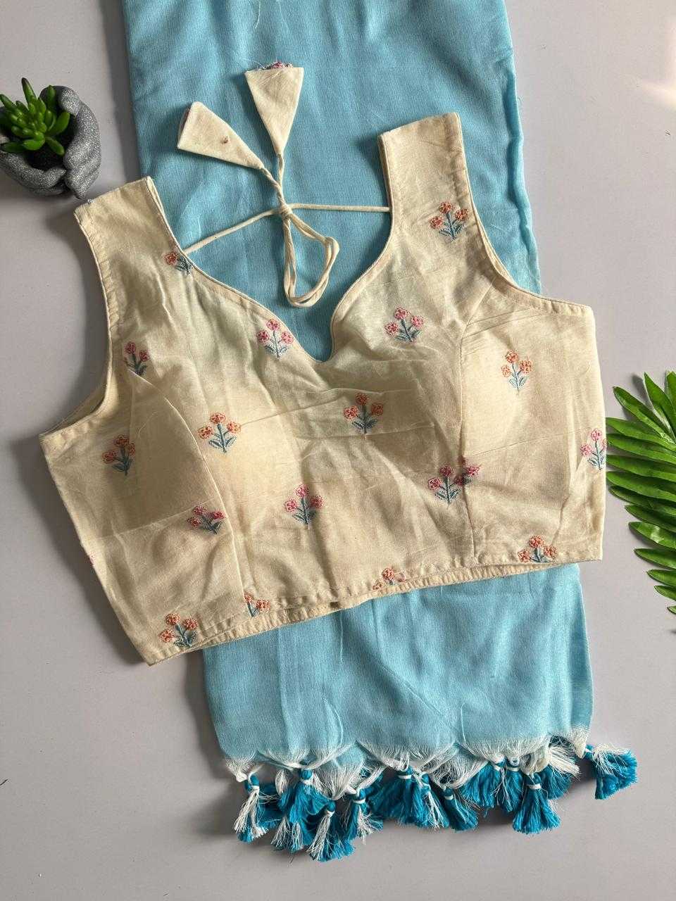 Khadi Cotton Designer Blouse JT-148336