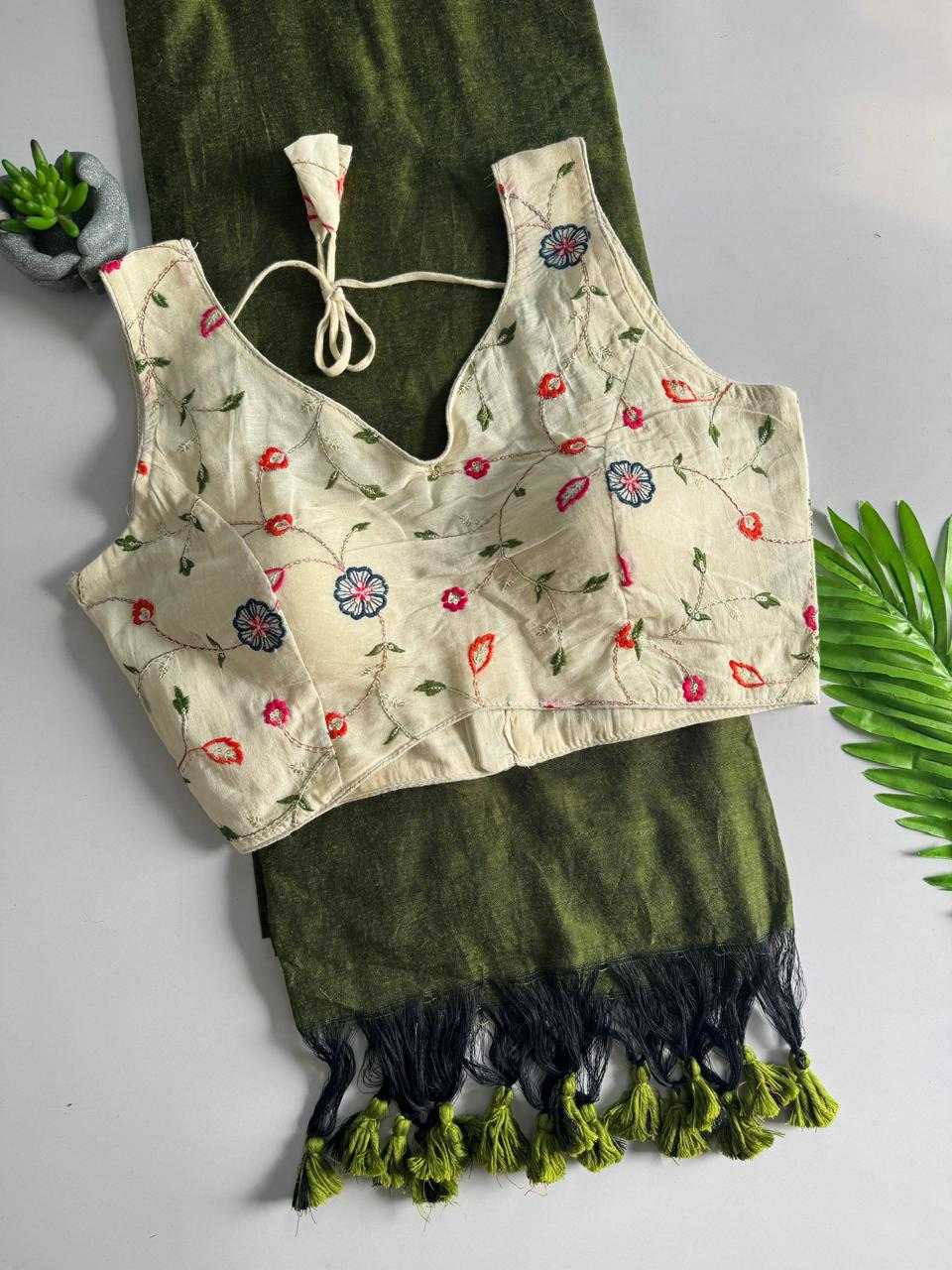 Khadi Cotton Designer Blouse JT-148336